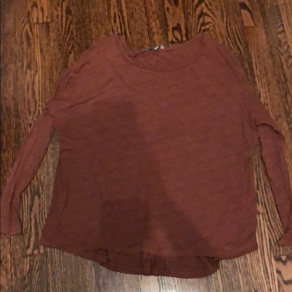 Oversized brown top